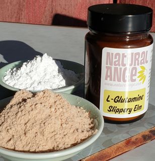 L glutamine and Slippery elm powder